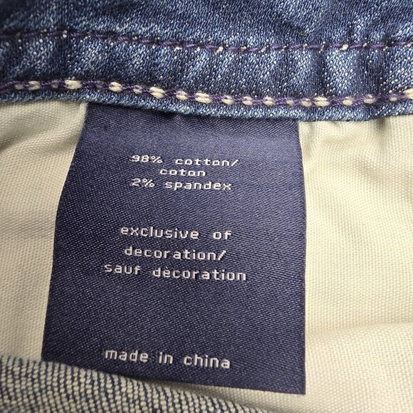 Vigoss Jeans Womens 6 L32 Blue Boot Cut Heritage Fit Embellished Pockets Stretch - Picture 10 of 14